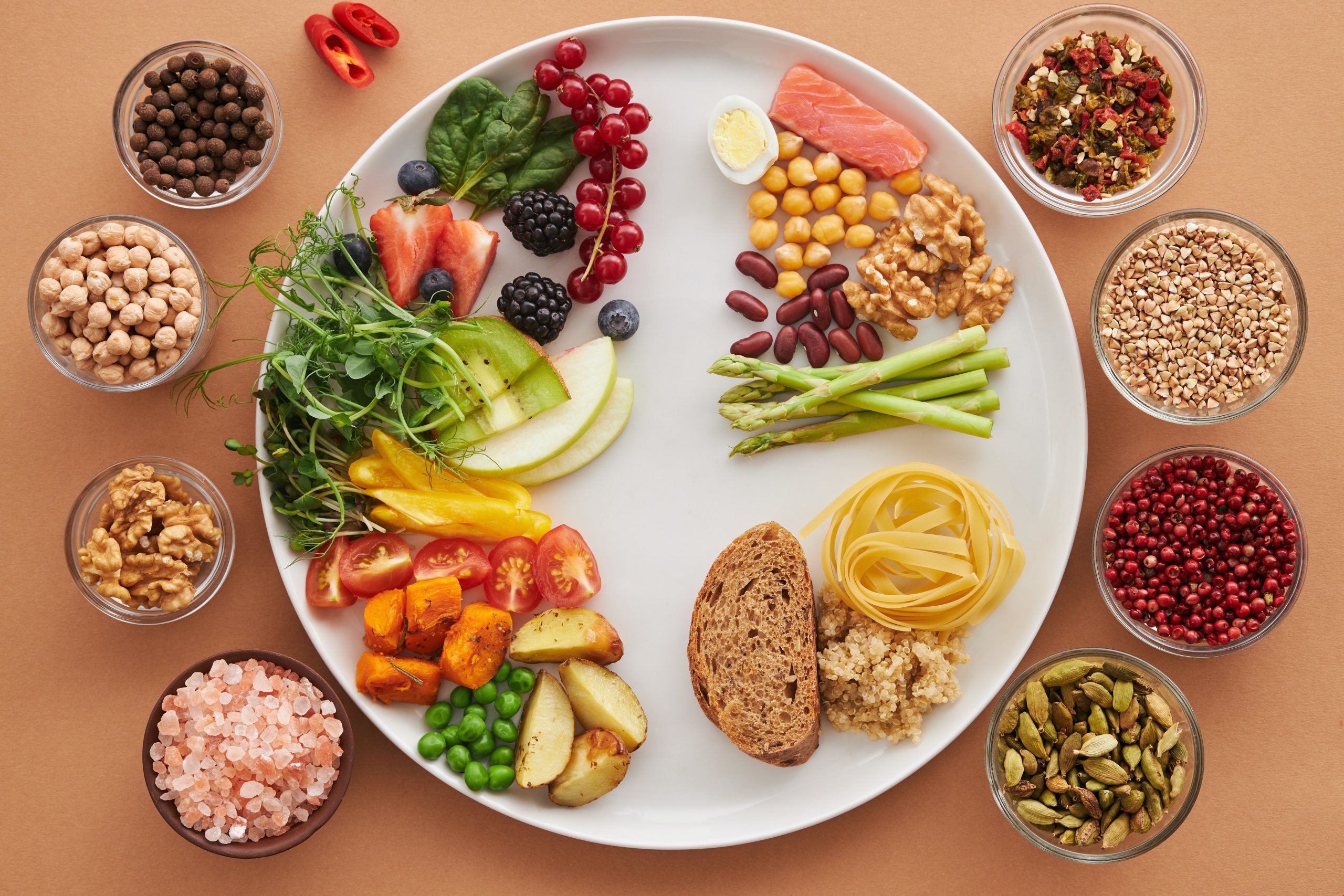 muestra de algunos alimentos cardiosaludables